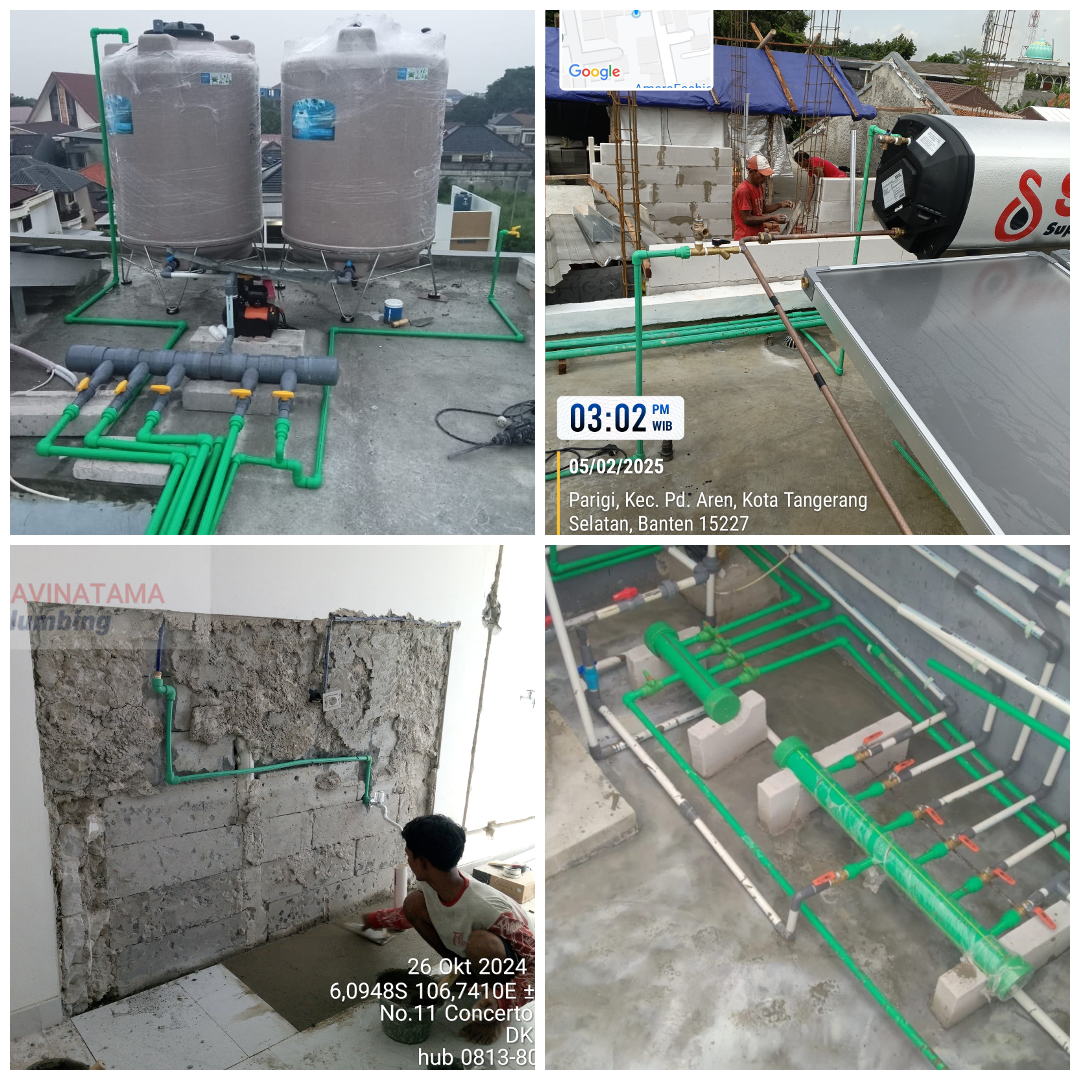 Pemasangan Pipa Air Bersih PPR Rumah Tangga