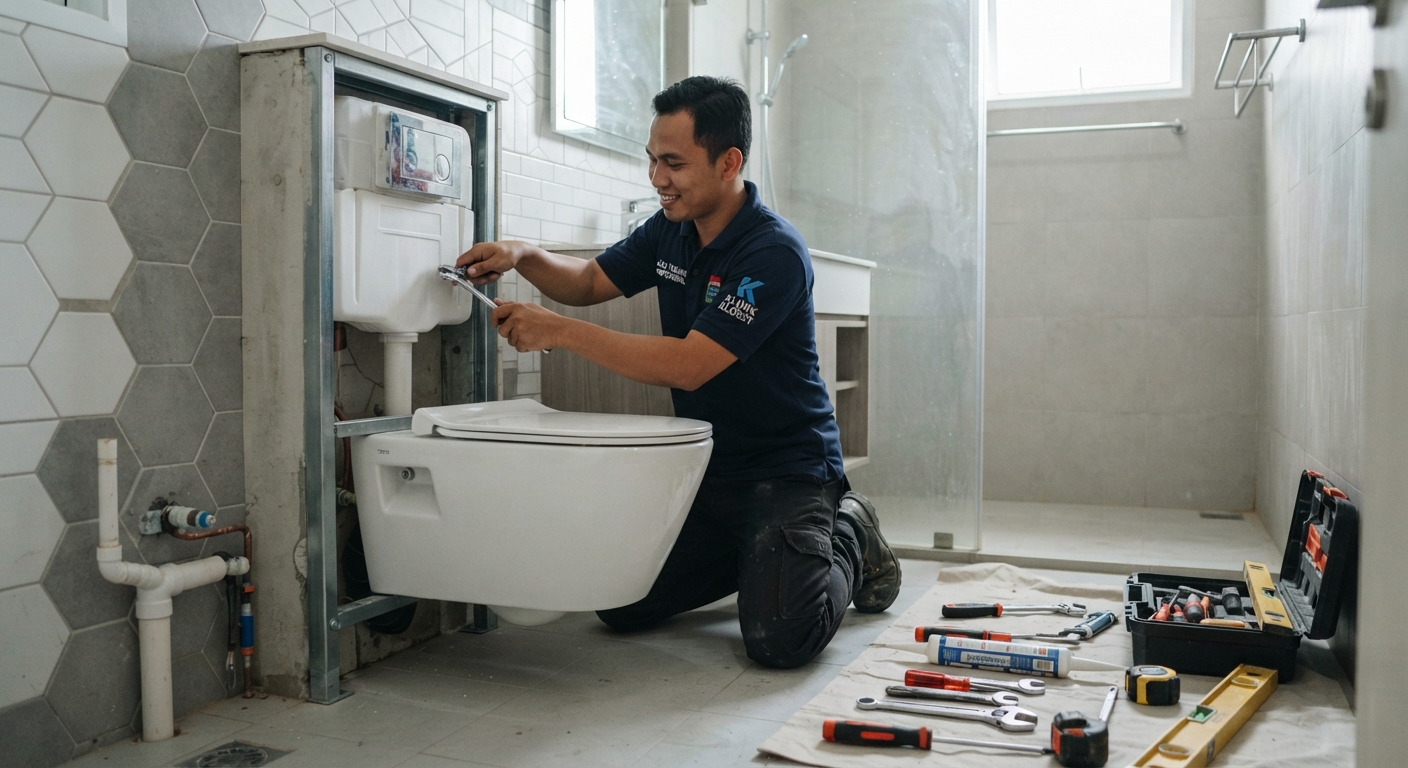 Jasa Pemasangan Kloset Gantung