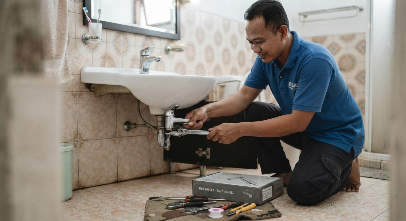 Jasa Penggantian Pemasangan Kran Air