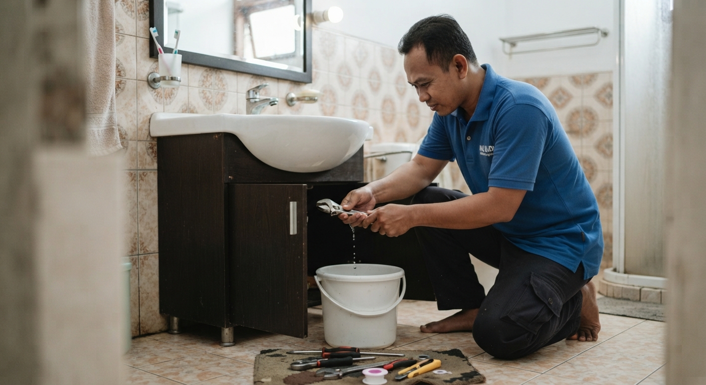 Perbaikan Kran Air Bocor